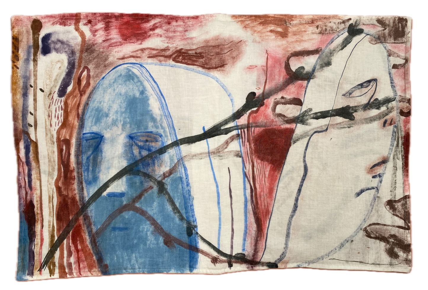 three fall heads - linen sham