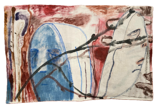 three fall heads - linen sham